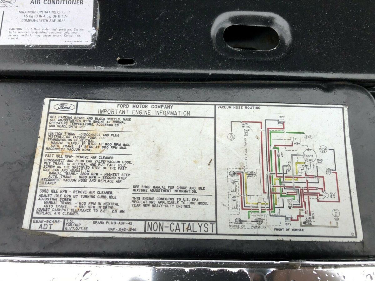 1986 Blue Ford F-350