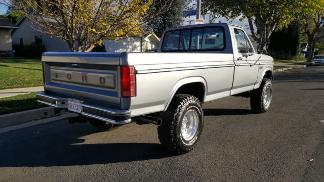 1986 Gray Ford F-250 Standard Cab Pickup