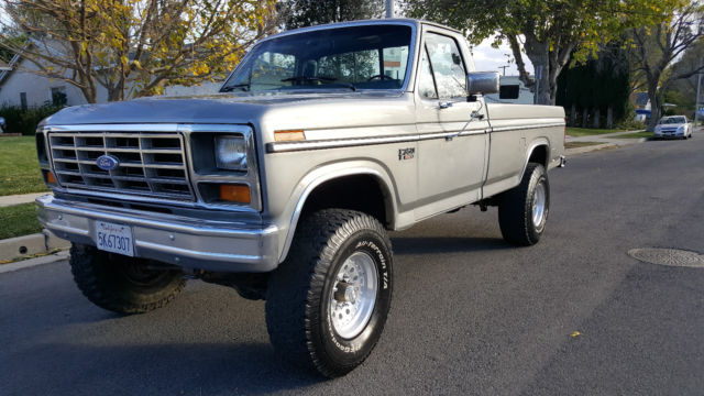1986 Gray Ford F-250 Standard Cab Pickup