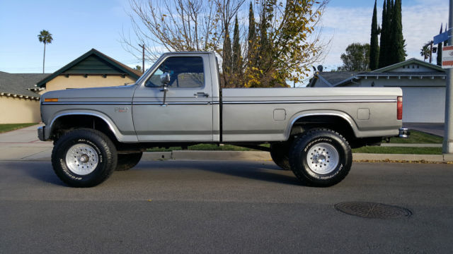 1986 Gray Ford F-250 Standard Cab Pickup