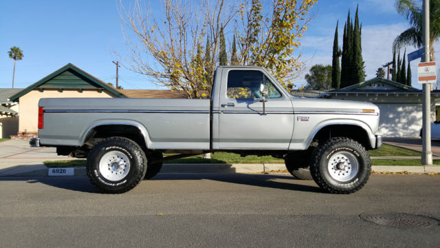 1986 Gray Ford F-250 Standard Cab Pickup