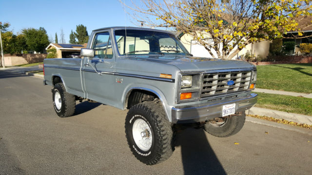 1986 Gray Ford F-250 Standard Cab Pickup
