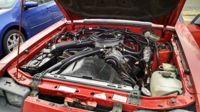 1986 Red Ford Mustang 2 Door