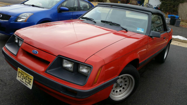 1986 Red Ford Mustang 2 Door