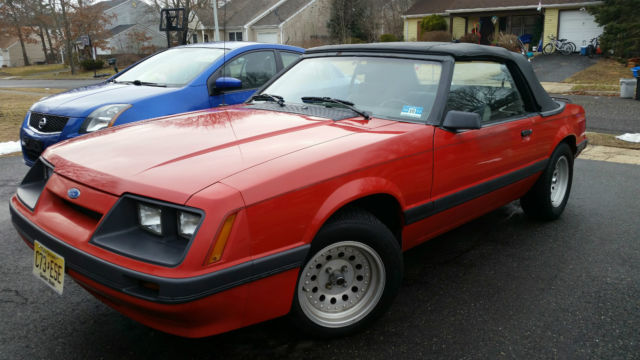 1986 Red Ford Mustang 2 Door