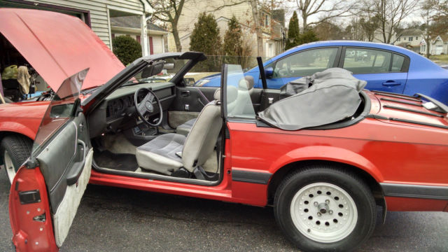 1986 Red Ford Mustang 2 Door