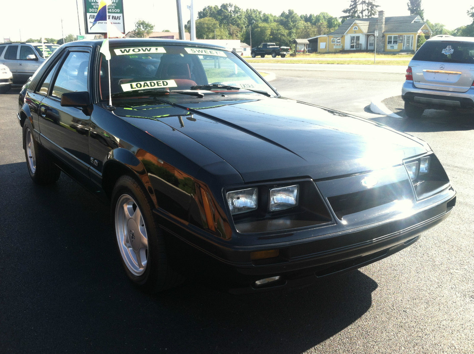 1986 Black Ford Mustang Coupe