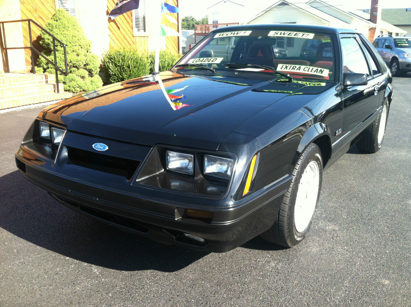 1986 Black Ford Mustang Coupe