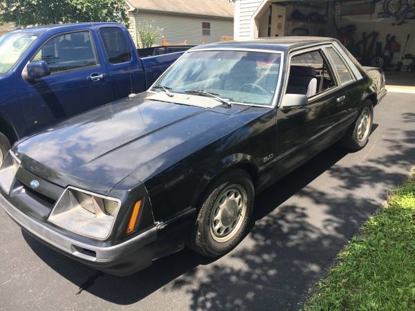 1986 Black Ford Mustang Coupe