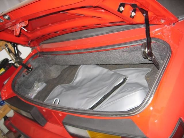 1986 Red Ford Mustang Convertible