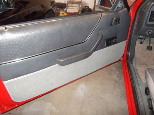 1986 Red Ford Mustang Convertible