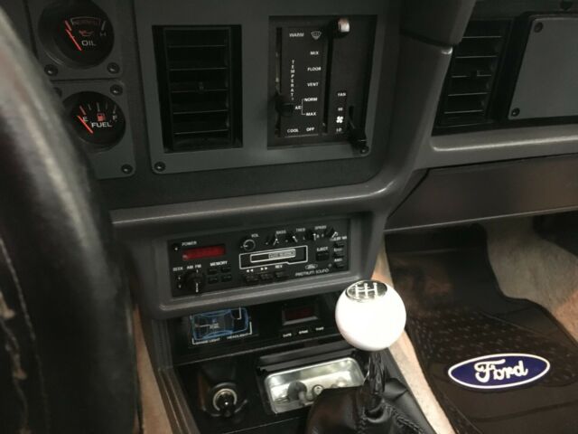 1986 Red Ford Mustang Convertible