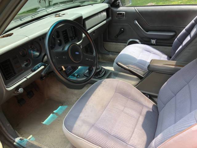 1986 Black Ford Mustang Hatchback