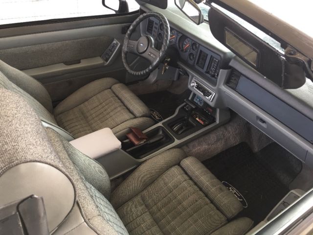 1986 Black Ford Mustang Convertible