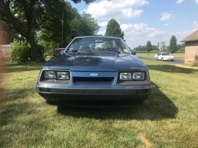 1986 Blue Ford Mustang Coupe