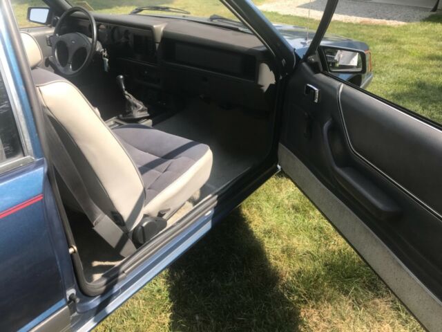 1986 Blue Ford Mustang Coupe