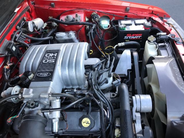 1986 Red Ford Mustang Coupe