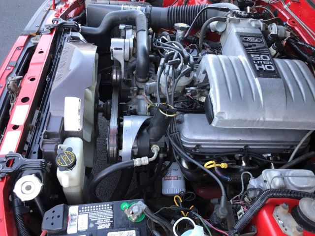 1986 Red Ford Mustang Coupe