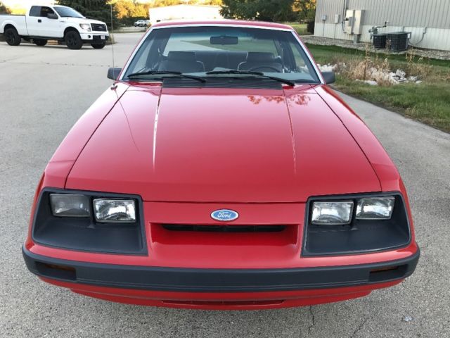1986 Red Ford Mustang Coupe