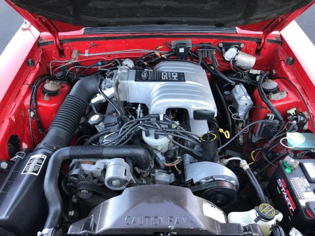 1986 Red Ford Mustang Coupe