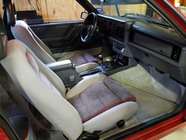 1986 Red Ford Mustang
