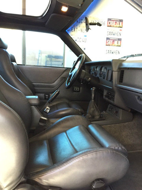 1986 Black Ford Mustang Hatchback