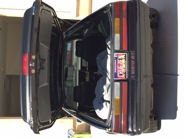 1986 Black Ford Mustang Hatchback