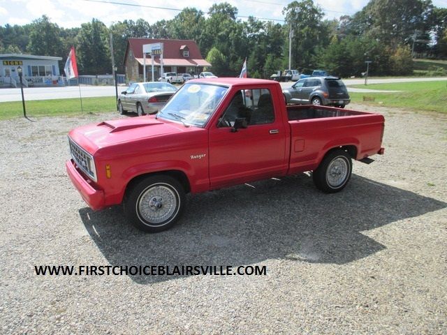 1986 Red Ford Ranger Standard Cab Pickup