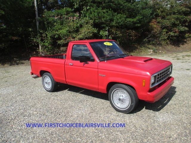 1986 Red Ford Ranger Standard Cab Pickup