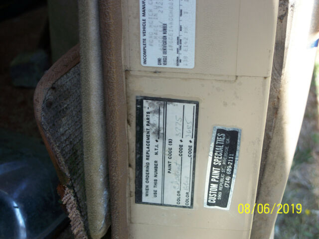 1986 Brown Ford E-Series Van Standard Passenger Van