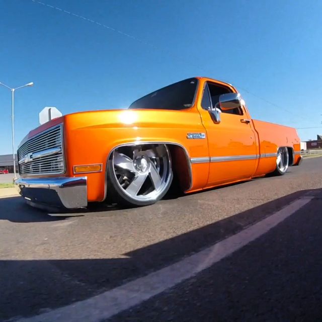 1986 Orange GMC c15 Standard Cab Pickup