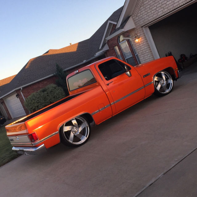 1986 Orange GMC c15 Standard Cab Pickup