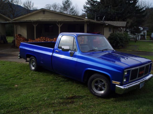 1986 Blue GMC Sierra 1500 Standard Cab Pickup