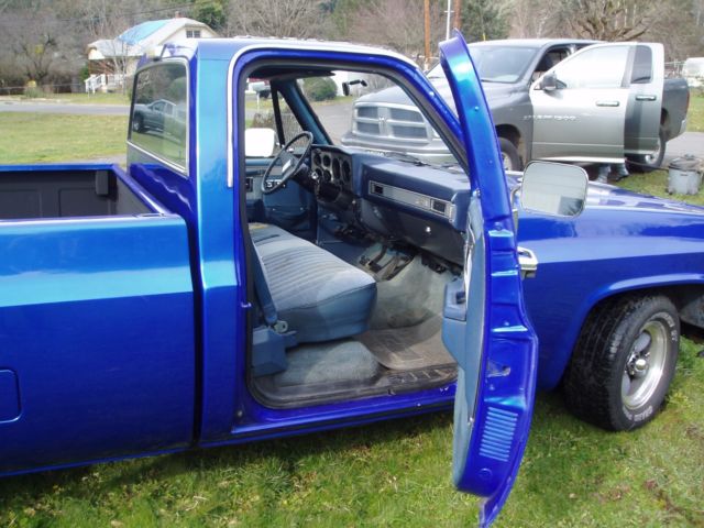 1986 Blue GMC Sierra 1500 Standard Cab Pickup