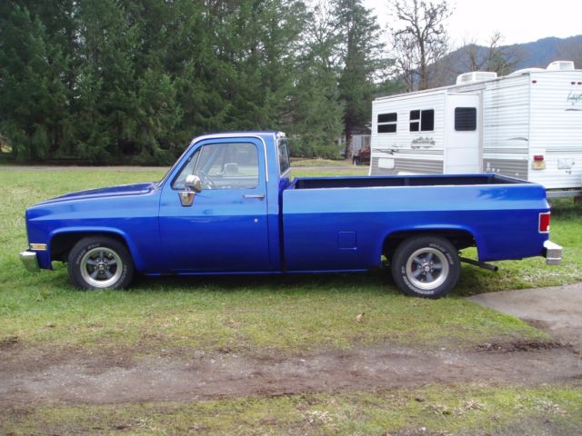 1986 Blue GMC Sierra 1500 Standard Cab Pickup