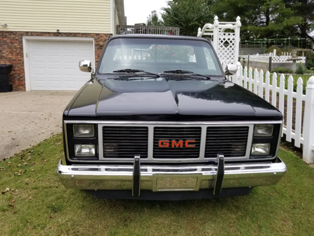 1986 Black GMC Truck Standard Cab Pickup