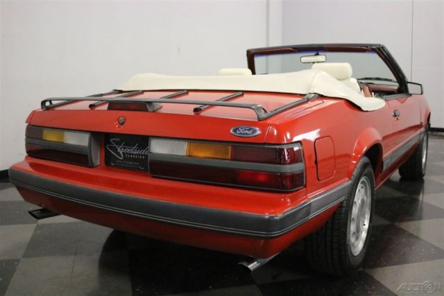 1986 Red Ford Mustang