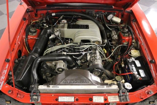 1986 Red Ford Mustang