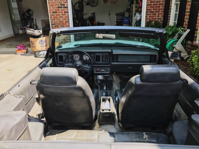 1986 White Ford Mustang Convertible