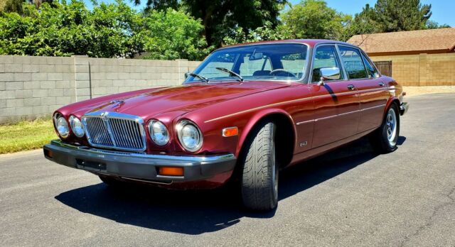 1986 Burgundy Jaguar XJ6 Solid