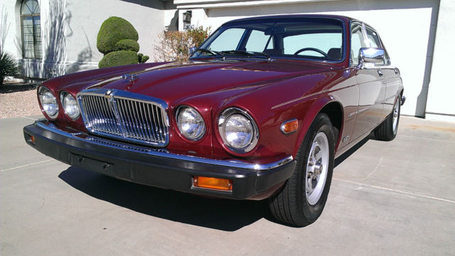 1986 CLARET RED Jaguar XJ6 Sedan