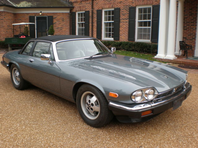 1986 Silver Blue Jaguar XJS Targa