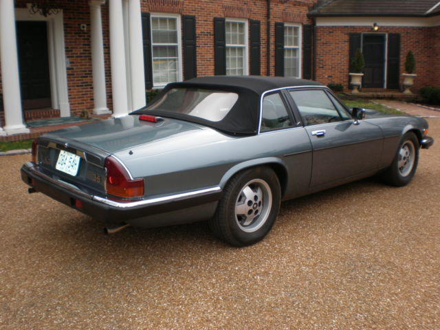 1986 Silver Blue Jaguar XJS Targa