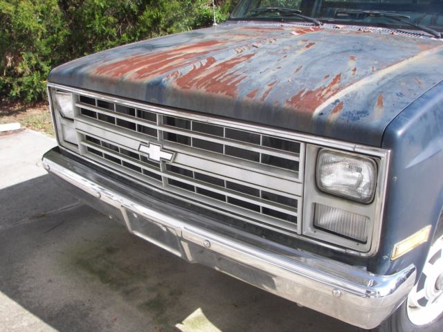 1986 BLUE Chevrolet C/K Pickup 2500 Standard Cab Pickup1GCG