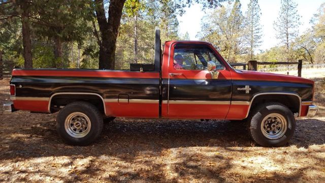 1986 Red Chevrolet C/K Pickup 2500 Standard Cab Pickup