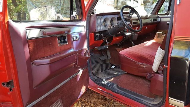 1986 Red Chevrolet C/K Pickup 2500 Standard Cab Pickup