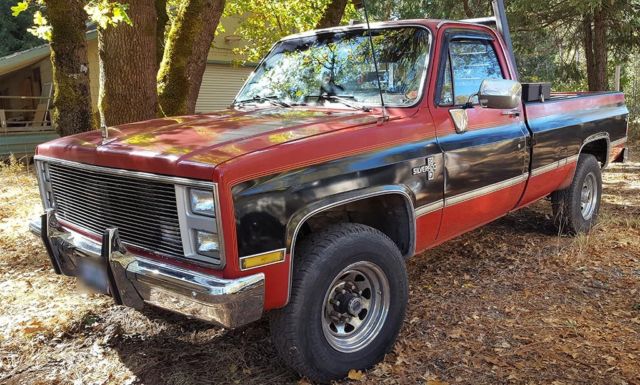 1986 Red Chevrolet C/K Pickup 2500 Standard Cab Pickup