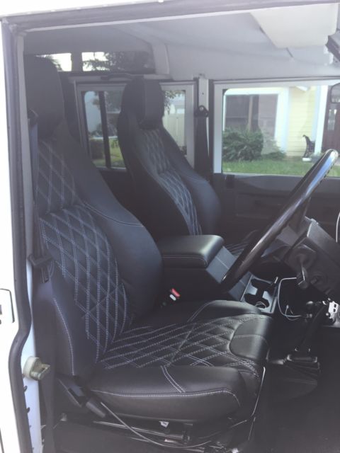 1986 White Land Rover Defender SUV