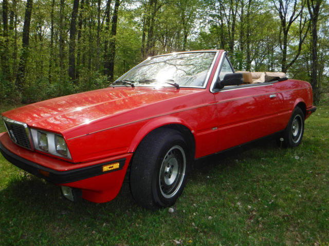 1986 Maserati Spyder BiTurbo - ONLY 36 K miles, Red and ...