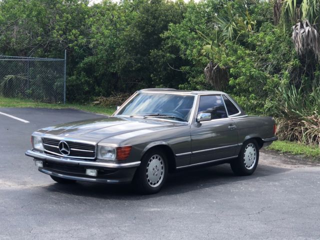 1986 Gray Mercedes-Benz SL-Class Convertible